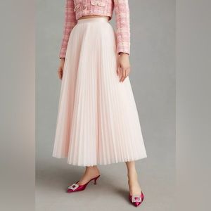 Pleated Tulle Skirt